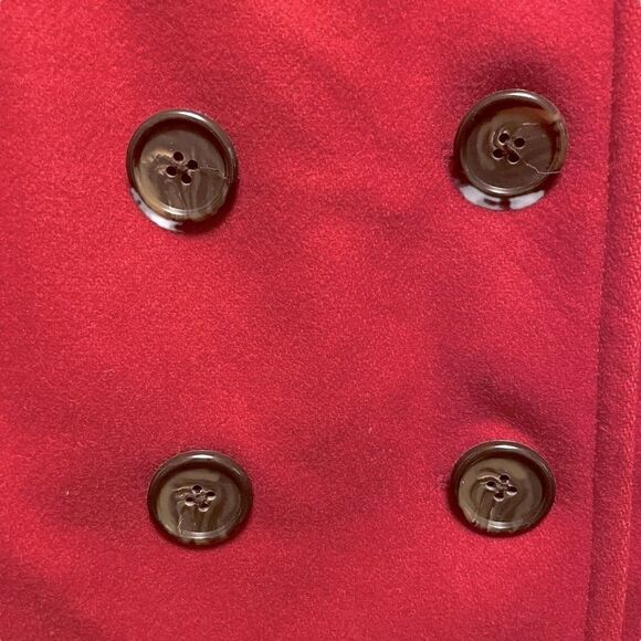 J. Crew Maroon Thinsulate Wool Pea Coat 61417 - Picture 2 of 8